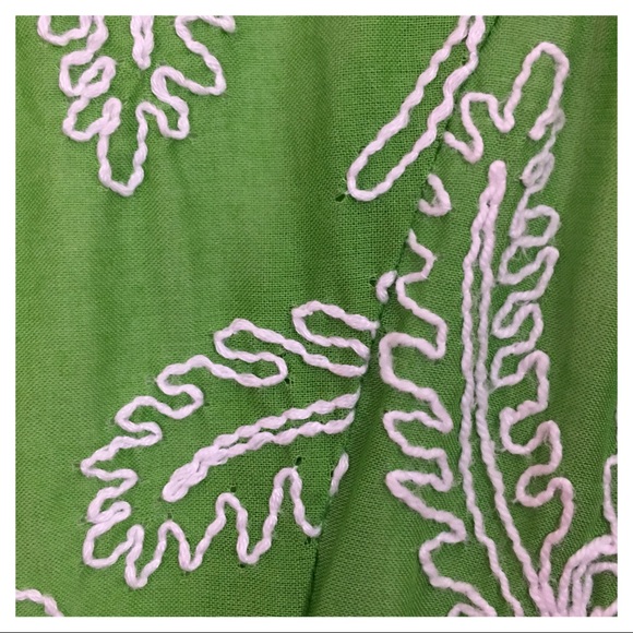 Milly of New York Embroidered Mod Dress - Green 4 - Picture 4 of 8